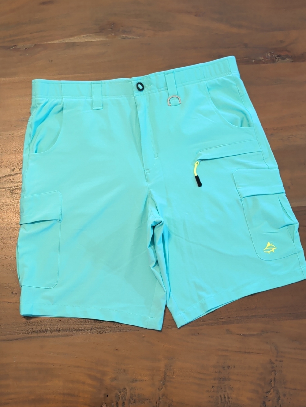 Loco Skailz Seafoam Performance Fishing Hybrid Cargo Shorts Men’s Size 36 Like